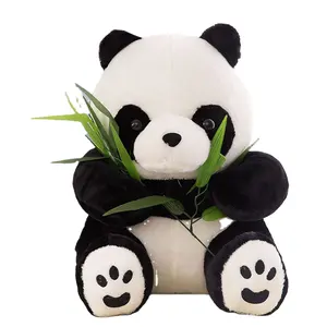 Peluş oyuncak Panda dolması yumuşak ayı hayvan yatmadan oyuncaklar için sevimli çocuklar hediye dev peluş bebek bebek Panda doldurulmuş oyuncak