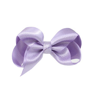 Barrettes à cheveux pour filles de 12 cm, ruban métallique, nœud en satin, accessoires pour cheveux - Product Image 6
