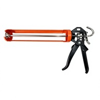 Pistola de calafateo manual de aluminio OEM de alta resistencia con mango en D y varilla lisa para bricolaje