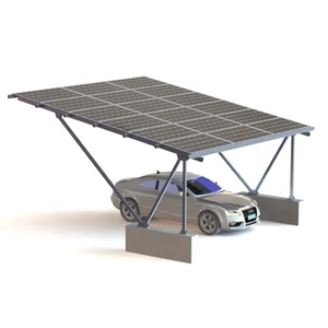 โครงสร้างยึดแผงโซลาร์เซลล์อลูมิเนียมสำหรับหลังคาโรงรถ - Product Image 3