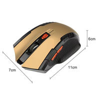 Souris de jeu optique sans fil 3D, rétroéclairage RVB, rechargeable USB/Type-C, 6 boutons programmables, ergonomique, sans fil, rechargeable