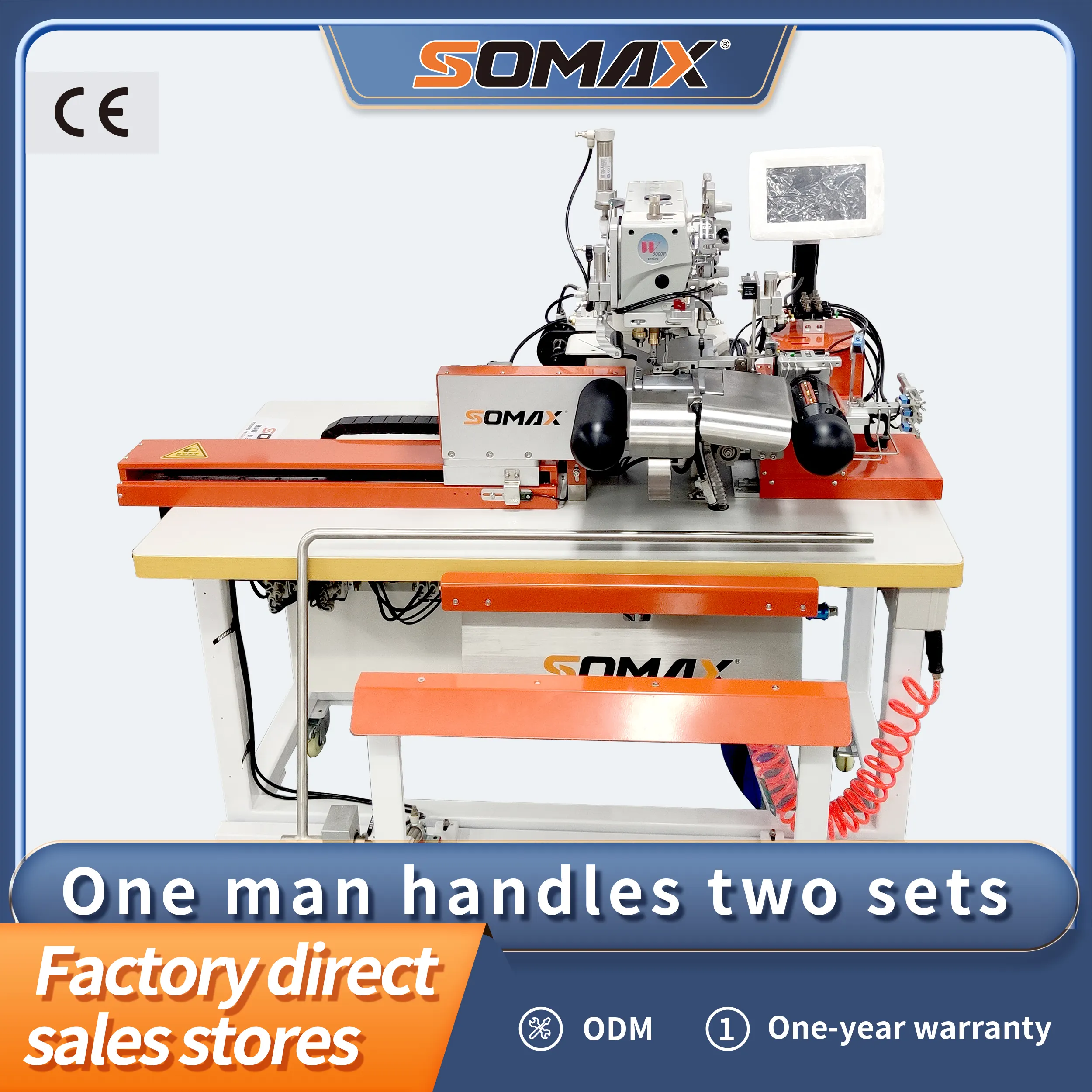 Machine à coudre d'automatisation de polo de dispositif d'ourlet inférieur de SM-07A de Somax de haute qualité