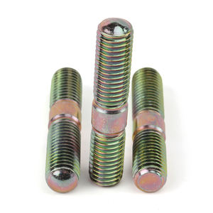 कस्टम 45 स्टील ग्रेड 8.8 रंग जस्ता हुआ डबल एंड स्टड स्क्रू भारी शुल्क डबल एंड स्टड बोल्ट - Product Image 4