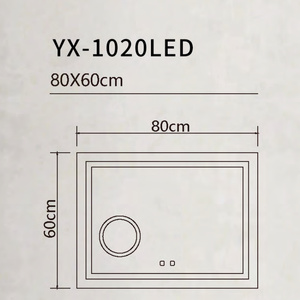 กระจกห้องน้ำแบบติดผนังสไตล์โมเดิร์น พร้อมไฟ LED ด้านหลัง และไฟอัจฉริยะ - Product Image 2