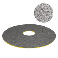 Tampon de nettoyage composite en laine d'acier inoxydable, tampon de polissage pour marbre, feuille de nettoyage et de cirage de sols, haute absorption d'eau 17" 20"