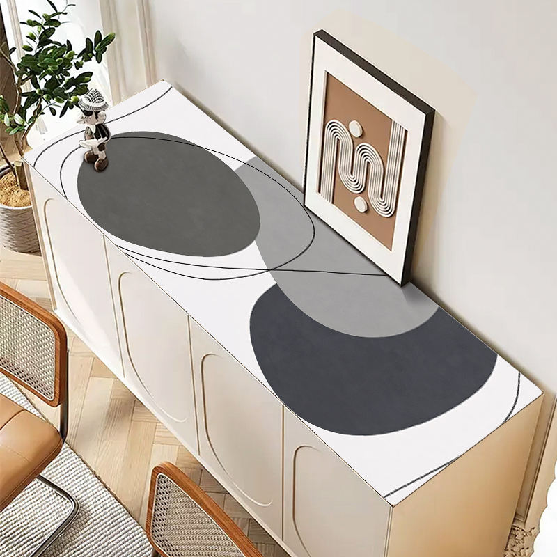 Desktop Mat Coffee Household Oil-proof Anti-fouling Anti-scalding PU ...