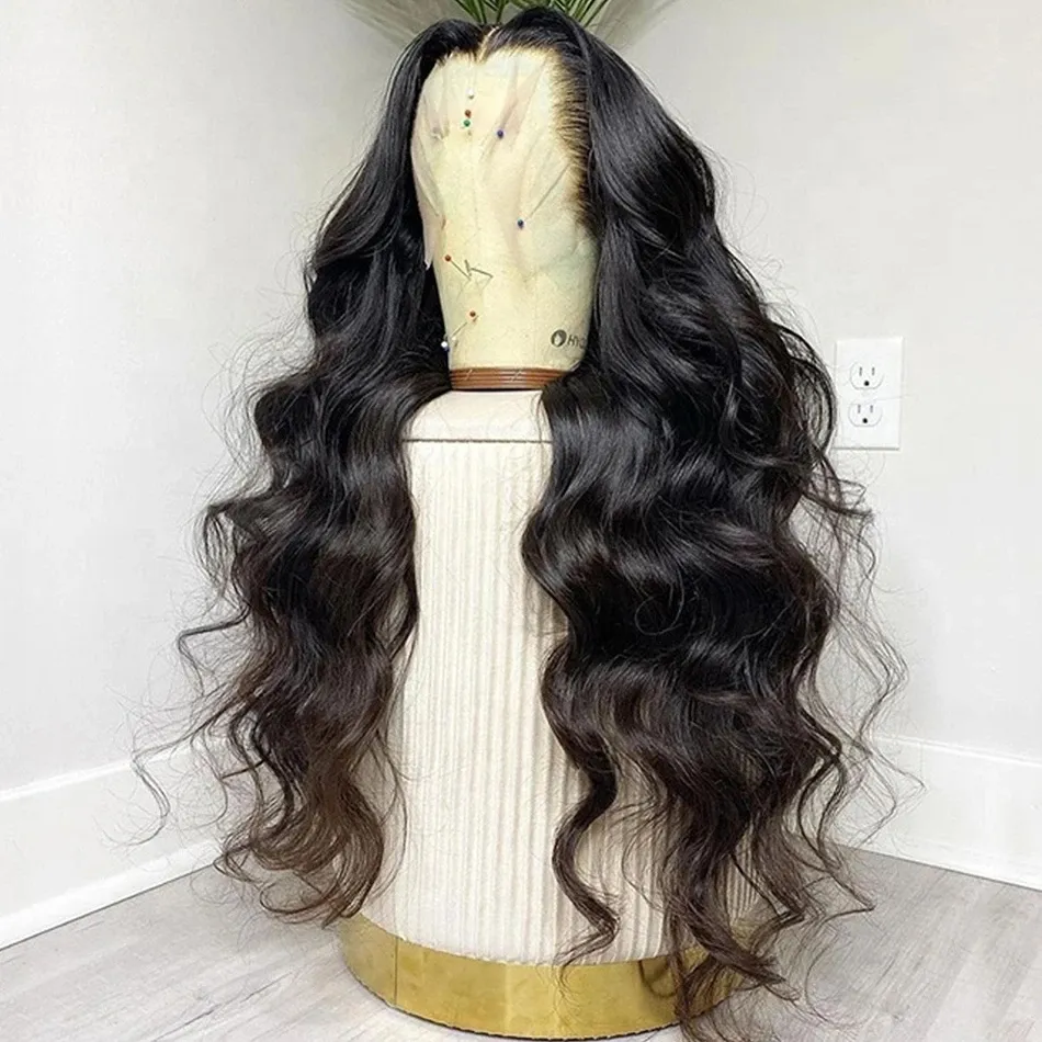 13x6 Onda Do Corpo Lace Frontal Peruca Cutícula Alinhada Raw Virgin Cabelo Brasileiro 13x4 HD Full Lace Perucas de Cabelo Humano para Mulheres Negras