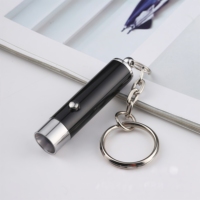 Mini lampe torche LED personnalisée avec logo, porte-clés en métal, lampe LED portable pour cadeau promotionnel, souvenir d'événement professionnel