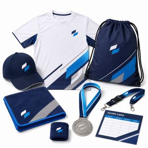 Kit Deportivo Personalizado para Empleados, Paquete de Bienestar Corporativo OEM ODM con Camiseta y Medalla - Product Image 1
