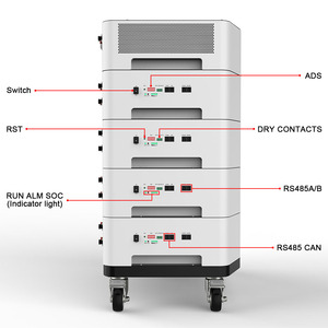 OEM thiết kế nhà năng lượng mặt trời <span class=keywords><strong>Lithium</strong></span> 5kwh 10kwh 20 kWh 30kwh 40kwh 50kwh Stackable treo tường 48V 100AH LiFePO4 Pin - Product Image 5