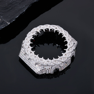 Wholesale Pass Diamond Tester Moissanite GA2100 Thorn <b>Watch</b> <b>Case</b> VVS Iced Out Gold Plated Bezel Luxury Jewelry Parts - Product Image 6