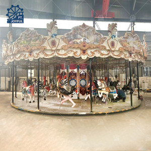 Luna Park ม้าหมุนทำจากไฟเบอร์กลาสในร่ม/กลางแจ้ง36-Seater หรูหราม้าหมุนม้าหมุนสำหรับห้างสรรพสินค้า fairgrounds - Product Image 4