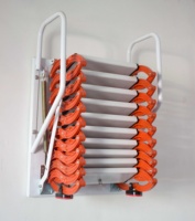 Escalera exterior plegable para colgar en la pared, de emergencia exterior escalerilla, prefabricada