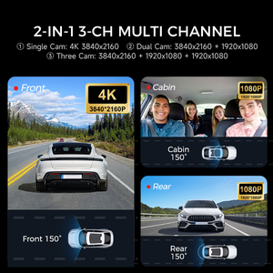 LINGDU V630 schermo 4K 2.4 '<span class=keywords><strong>Wifi</strong></span> 6 GPS <span class=keywords><strong>Dashcam</strong></span> 3 canale 4K 1080P 1080P + controllo vocale guida Vieio registrazione auto Dash Cam - Product Image 2