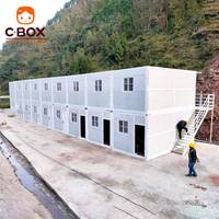 Cbox Maison mobile préfabriquée facile à assembler de 20 pieds, panneau sandwich en acier, bureau mobile, café, magasin, bar, conteneur pliable