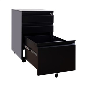 Armoire mobile en métal avec trois tiroirs, <span class=keywords><strong>rangement</strong></span> de <span class=keywords><strong>bureau</strong></span> mobile <span class=keywords><strong>et</strong></span> armoires de classement pour la maison ou l'entrepôt - Product Image 2
