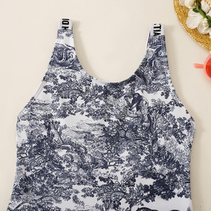 In magazzino all'ingrosso 2023 estate ragazze costumi da bagno costumi da bagno firmati costumi da bagno con lettere firmate mamma <span class=keywords><strong>e</strong></span> Me tutina per bambini - Product Image 2