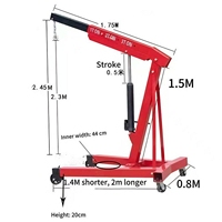 Grue de réparation automobile, grue de levage de moteur, grue de levage de moteur 2T/3T, petite grue mobile