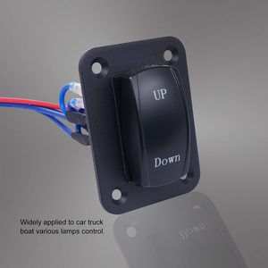 Window Lifter <b>Switch</b> 15A 24V Rocker Panel With Wiring For Car Truck Boat <b>Lamp</b> Control - Product Image 1