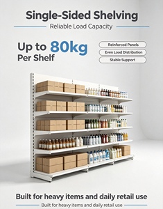 Sistema de Estanterías Ajustable de Doble Cara para Supermercados, Resistente, con Acero Q235B para Artículos Pesados - Product Image 2