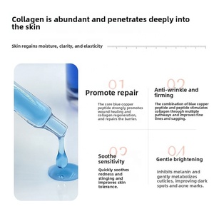 Sérum liquide raffermissant au cuivre bleu 5% Natural Green, hydrate et répare la barrière cutanée, apaise les peaux sensibles, visage, 33 ml - Product Image 5