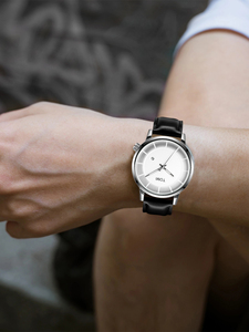 <span class=keywords><strong>Montre</strong></span>-bracelet à quartz pour homme TOMI T101, design simple et élégant, cadran rond, bracelet en cuir, usage quotidien, vente en gros - Product Image 2