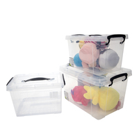 Boîte de rangement en plastique écologique, promotionnelle, durable, 6L et 12L, pour jouets et vêtements, boîte de rangement économique