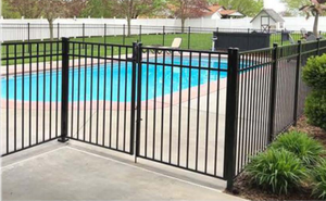 Clôture de piscine en aluminium de haute qualité, classique, traditionnelle, imperméable, avec revêtement en poudre, facile à assembler pour une hauteur de 5 pieds, 6 pieds, 7 pieds - Product Image 3