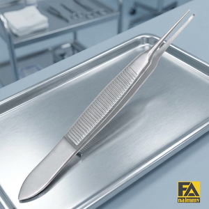 Pince à serviettes Backhaus incurvée de qualité supérieure, sur mesure, instrument chirurgical certifié CE pour chirurgie générale manuelle - Product Image 2