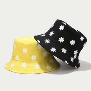 Wholesale Flower Pattern Print <b>Bucket</b> <b>Hat</b> Double-Side-Wear <b>Reversible</b> Fisherman Cap Sombrero Pescador Promotion Gift Custom logo - Product Image 1