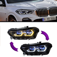 Pour BMW X5 G05 2019-2023, ensemble de phares à LED bicolores avec lentille laser et feux de jour Spoon DRL, kit de modernisation