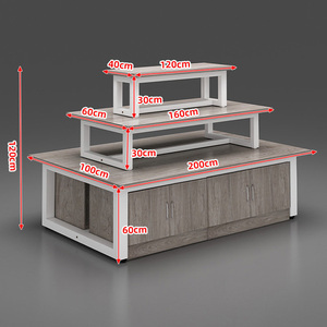 Produit phare : Étagère d'îlot de supermarché empilable, présentoir promotionnel pour chaussures et snacks - Product Image 5