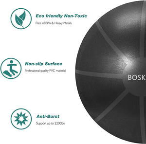 Precio de fábrica Ejercicio Logotipo personalizado Colorido Pelota de yoga grande Fitness Venta al por mayor Ejercicio Pvc 65cm 75Cm 95Cm Pelota de yoga Pilates - Product Image 2