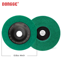 Disque de polissage en fibre de nylon à longue durée de vie, 4 pouces, marron, disque abrasif non tissé, disque de polissage en nylon pour l'acier inoxydable