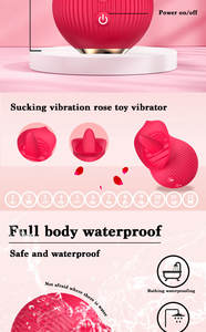 Vibrador telescópico de succión de rosa, lamiendo la lengua, saltando, por ejemplo, dispositivo femenino, Juguetes sexuales - Product Image 3