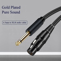 Câble audio TS mâle 6,35 mm vers XLR femelle, câble mono 2 cœurs jack 1/4 pouce vers XLR F pour mixeur, haut-parleur, microphone