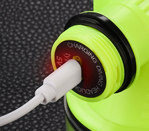 Faro ultra luminoso, lungo impermeabile USB ricaricabile torcia IP68 faro tattico ABS <span class=keywords><strong>T6</strong></span> Diving faro - Product Image 6