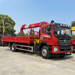 <span class=keywords><strong>Grue</strong></span> à flèche de 5 sections Dongfeng 6x4 12 tonnes montée sur camion, approvisionnement direct usine pour le levage de structures en acier - Product Image 1