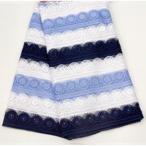 Tissu de dentelle fantaisie brodé <span class=keywords><strong>GUIPURE</strong></span> 100 % polyester soluble dans l'eau, blanc et noir, de haute qualité, avec motif personnalisé pour chaussures et sacs - Product Image 2