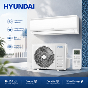 เครื่องปรับอากาศติดผนังแบบแยกส่วน 7000 บีทียู ใช้สารทำความเย็น R410A ความถี่คงที่ ประหยัดพลังงาน สำหรับใช้ในบ้าน ให้ความเย็น/ความร้อนอย่างมีประสิทธิภาพ - Product Image 4