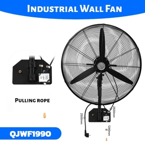 Ventilador <span class=keywords><strong>de</strong></span> <span class=keywords><strong>Pared</strong></span> Oscilante Industrial <span class=keywords><strong>de</strong></span> Alta Potencia, Ventilador <span class=keywords><strong>de</strong></span> <span class=keywords><strong>Pared</strong></span> Gigante Industrial <span class=keywords><strong>de</strong></span> 18, 20, 24, 26 y 30 Pulgadas con Cuerda <span class=keywords><strong>de</strong></span> Arrastre - Product Image 1