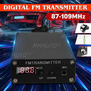 Émetteur FM numérique stéréo KROAK noir 5W, mini station radio FM - Product Image 1