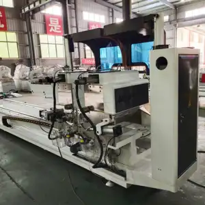 Fenêtre cnc double tête scie de précision machine porte et fenêtre machines de traitement