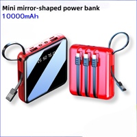 Meilleure Banque d'Alimentation Mini Mince 10000 mAh Charge Rapide Chargeur Portable pour Téléphone Mobile Logo Personnalisé Compatible Interfaces Micro USB Type-C