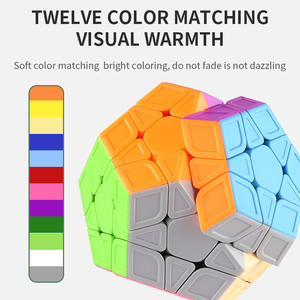 Magic Mega <span class=keywords><strong>3x3</strong></span> Cube Stickerless Dodecahedron Speedcubing Cube Puzzle Fidget Juguetes para niños - Product Image 4