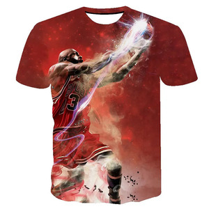 Envío Gratis, camiseta Bulls 23 M.<span class=keywords><strong>J</strong></span> michael Flying Man con estampado 3D, camisetas deportivas para hombres y mujeres - Product Image 5