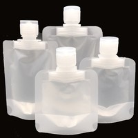 Sac d'emballage à clapet en plastique, 100ML, Lotion transparente, shampoing liquide, échantillon de voyage, sachet de recharge, pochette à bec