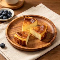 Plateau à fromage moderne en bois d'acacia écologique, assiettes rondes pour dîner et dessert, gravure personnalisée pour fêtes – Vente chaude