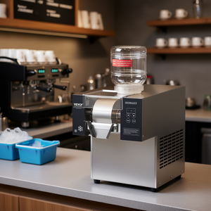 Machine à glace pilée commerciale Vevor 80 kg/24h en acier inoxydable avec refroidissement par air - Product Image 2