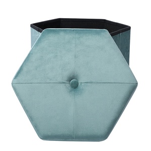 Tốt nhất bán bọc lưu trữ băng ghế dự bị Ottoman chân có thể điều chỉnh phần còn lại gấp vòng lưu trữ pouf Ottoman - Product Image 5